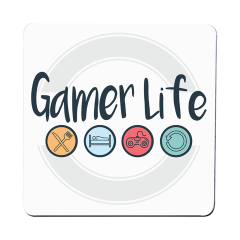 Gamer life coaster drink mat - Graphic Gear