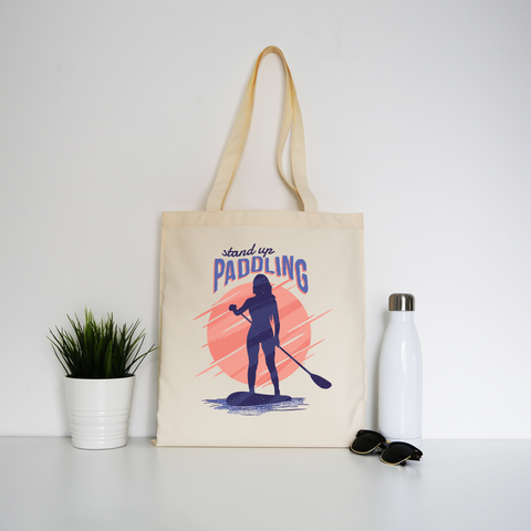 Stand up paddling tote bag canvas shopping - Graphic Gear