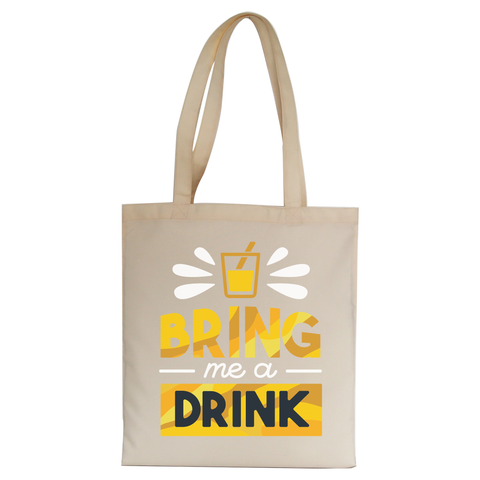 Drink quote alcohol tote bag canvas shopping - Graphic Gear