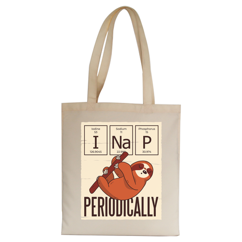 Nap periodically sloth tote bag canvas shopping - Graphic Gear