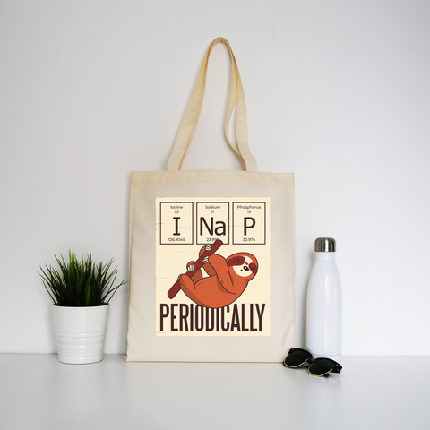Nap periodically sloth tote bag canvas shopping - Graphic Gear