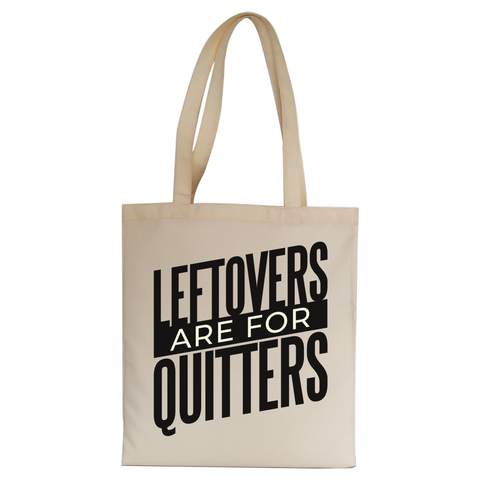 Leftovers quote funny food tote bag canvas shopping - Graphic Gear