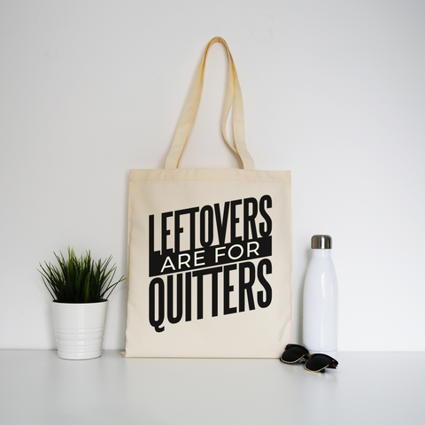 Leftovers quote funny food tote bag canvas shopping - Graphic Gear