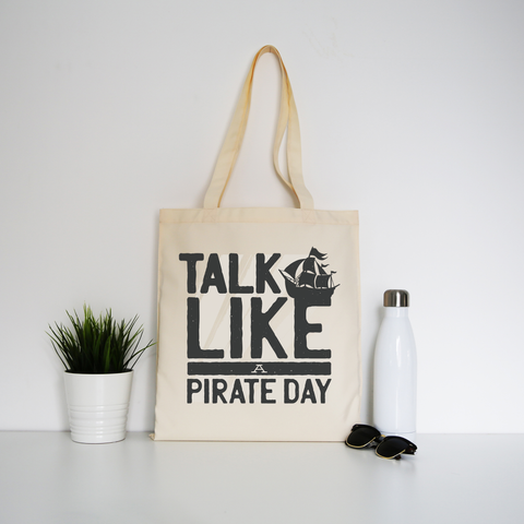 Pirate Day tote bag canvas shopping - Graphic Gear