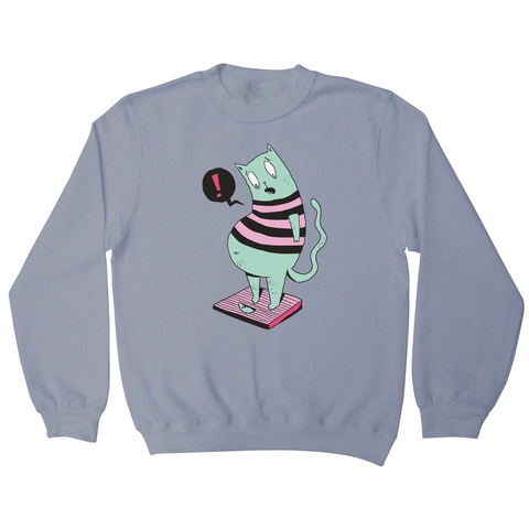 Fat cat funny sweatshirt - Graphic Gear