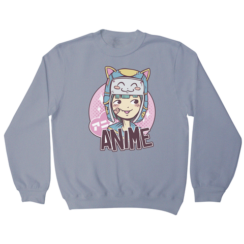 Anime cute girl sweatshirt - Graphic Gear