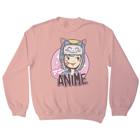 Anime cute girl sweatshirt - Graphic Gear