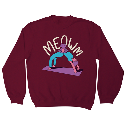 Meow yoga sweatshirt - Graphic Gear