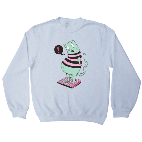 Fat cat funny sweatshirt - Graphic Gear