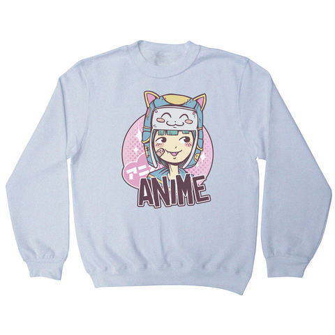 Anime cute girl sweatshirt - Graphic Gear