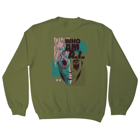 Who am I quote abstract sweatshirt - Graphic Gear