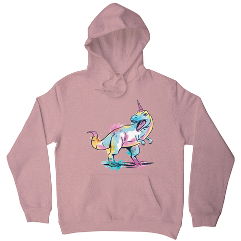 Watercolor unicorsaurus hoodie - Graphic Gear