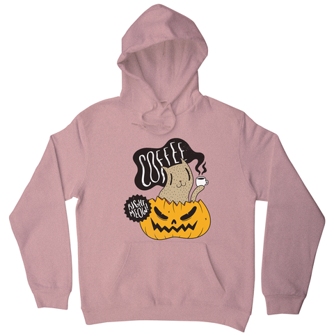 Coffee right meow drinking halloween hoodie - Graphic Gear