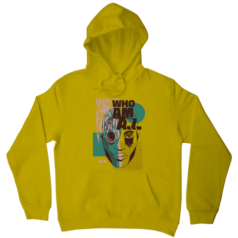 Who am I quote abstract hoodie - Graphic Gear