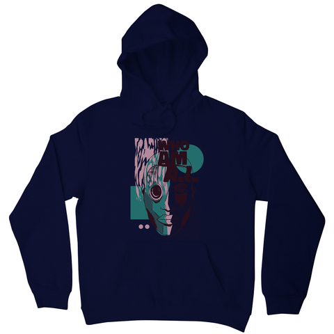 Who am I quote abstract hoodie - Graphic Gear