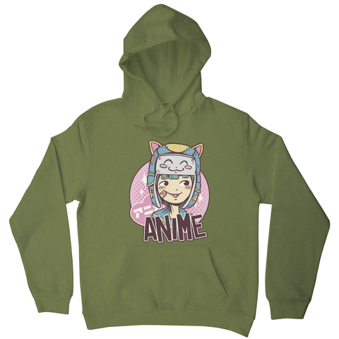 Anime cute girl hoodie - Graphic Gear