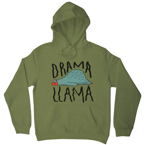 Drama llama funny hoodie - Graphic Gear