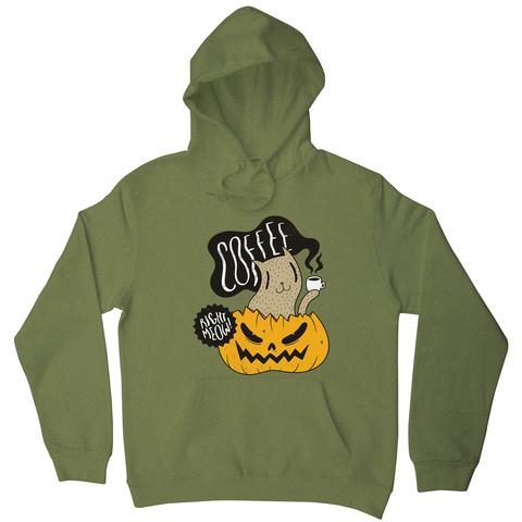 Coffee right meow drinking halloween hoodie - Graphic Gear