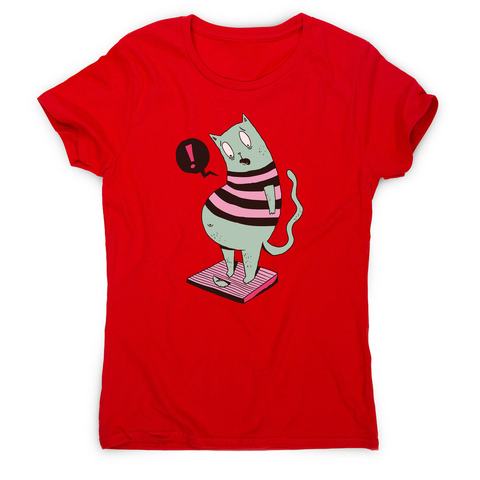 Fat cat funny women's t-shirt - Graphic Gear