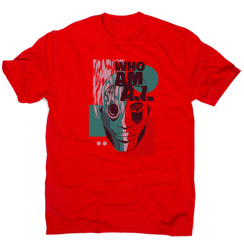 Who am I quote abstract men's t-shirt - Graphic Gear