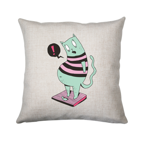 Fat cat funny cushion cover pillowcase linen home decor - Graphic Gear