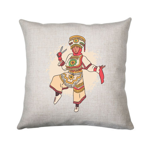 Peruvian scissor dancer cushion cover pillowcase linen home decor - Graphic Gear