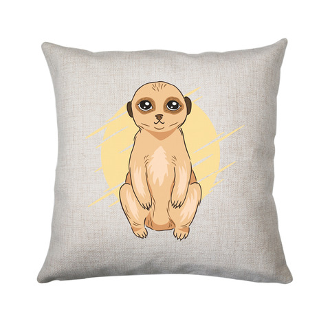 Cute Meerkat cushion cover pillowcase linen home decor - Graphic Gear
