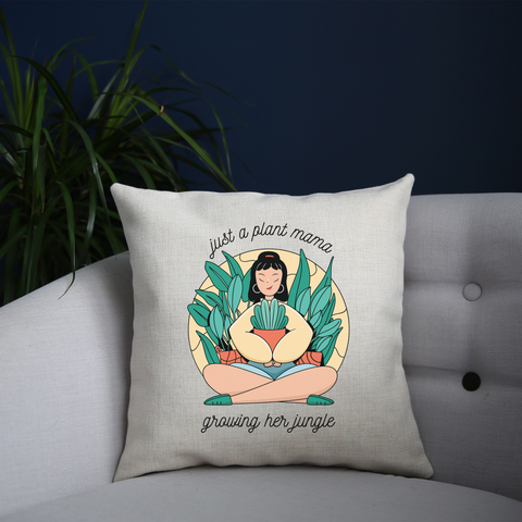Plant mama cushion cover pillowcase linen home decor - Graphic Gear