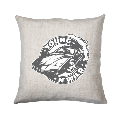 Muscle car badge cushion cover pillowcase linen home decor - Graphic Gear