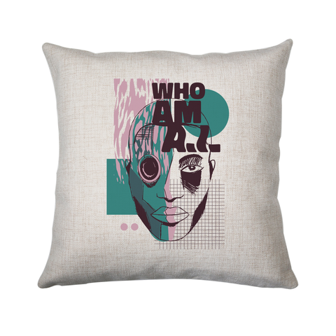 Who am I quote abstract cushion cover pillowcase linen home decor - Graphic Gear
