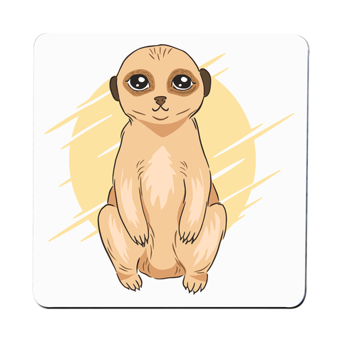 Cute Meerkat coaster drink mat - Graphic Gear