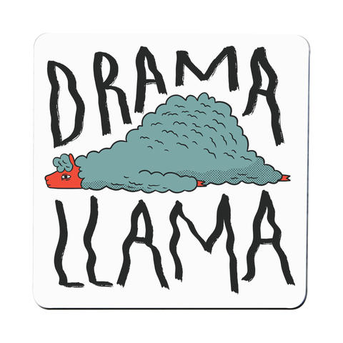 Drama llama funny coaster drink mat - Graphic Gear