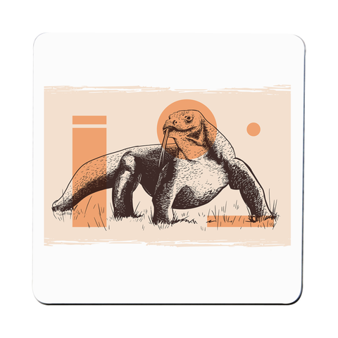 Komodo Dragon coaster drink mat - Graphic Gear