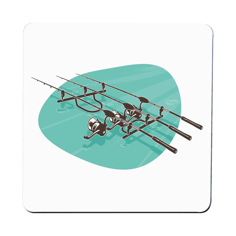 Fishing Rods coaster drink mat - Graphic Gear