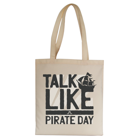 Pirate Day tote bag canvas shopping - Graphic Gear