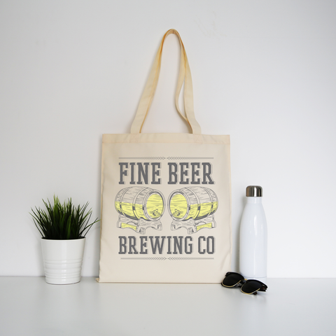 Brewing co beer tote bag canvas shopping - Graphic Gear