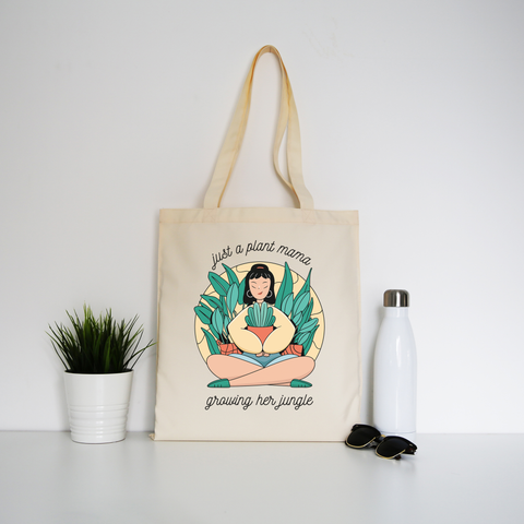 Plant mama tote bag canvas shopping - Graphic Gear
