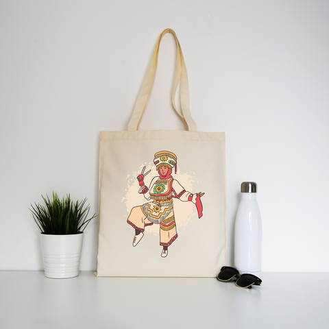 Peruvian scissor dancer tote bag canvas shopping - Graphic Gear