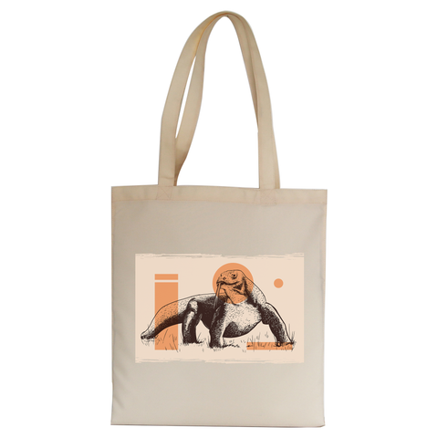 Komodo Dragon tote bag canvas shopping - Graphic Gear
