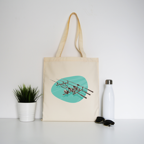 Fishing Rods tote bag canvas shopping - Graphic Gear
