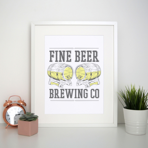Brewing co beer print poster wall art decor - Graphic Gear