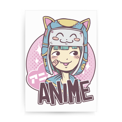 Anime cute girl print poster wall art decor - Graphic Gear