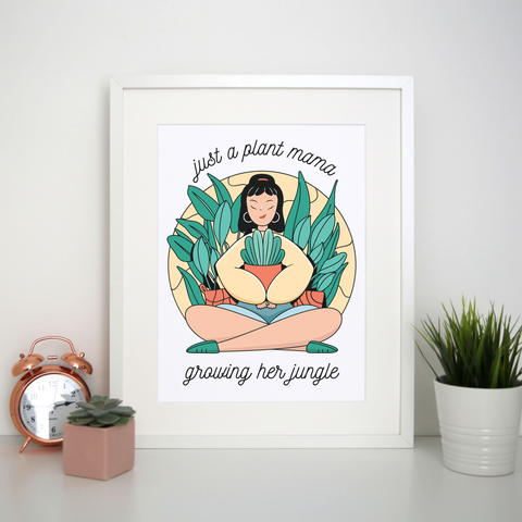 Plant mama print poster wall art decor - Graphic Gear