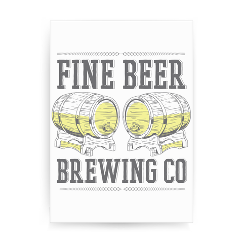 Brewing co beer print poster wall art decor - Graphic Gear