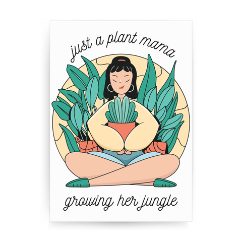 Plant mama print poster wall art decor - Graphic Gear