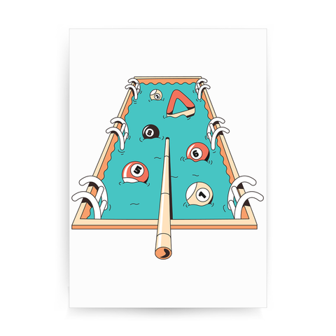 Pool pun game print poster wall art decor - Graphic Gear