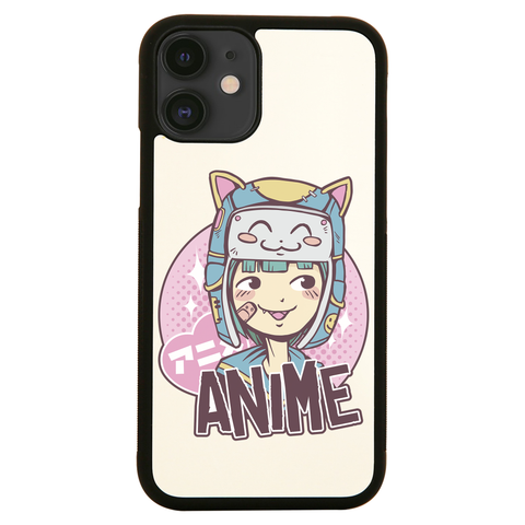 Anime cute girl iPhone case cover 11 11Pro Max XS XR X - Graphic Gear