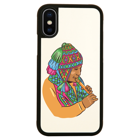 Peruvian Musician iPhone case cover 11 11Pro Max XS XR X - Graphic Gear