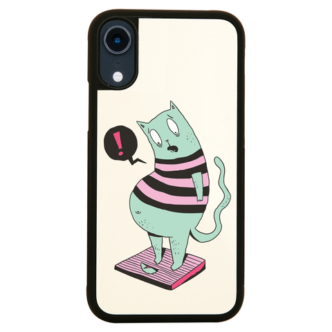 Fat cat funny iPhone case cover 11 11Pro Max XS XR X - Graphic Gear