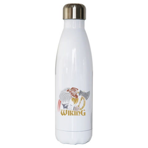 Viking side water bottle stainless steel reusable - Graphic Gear